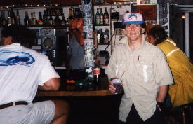 photo of George Nicol in a bar